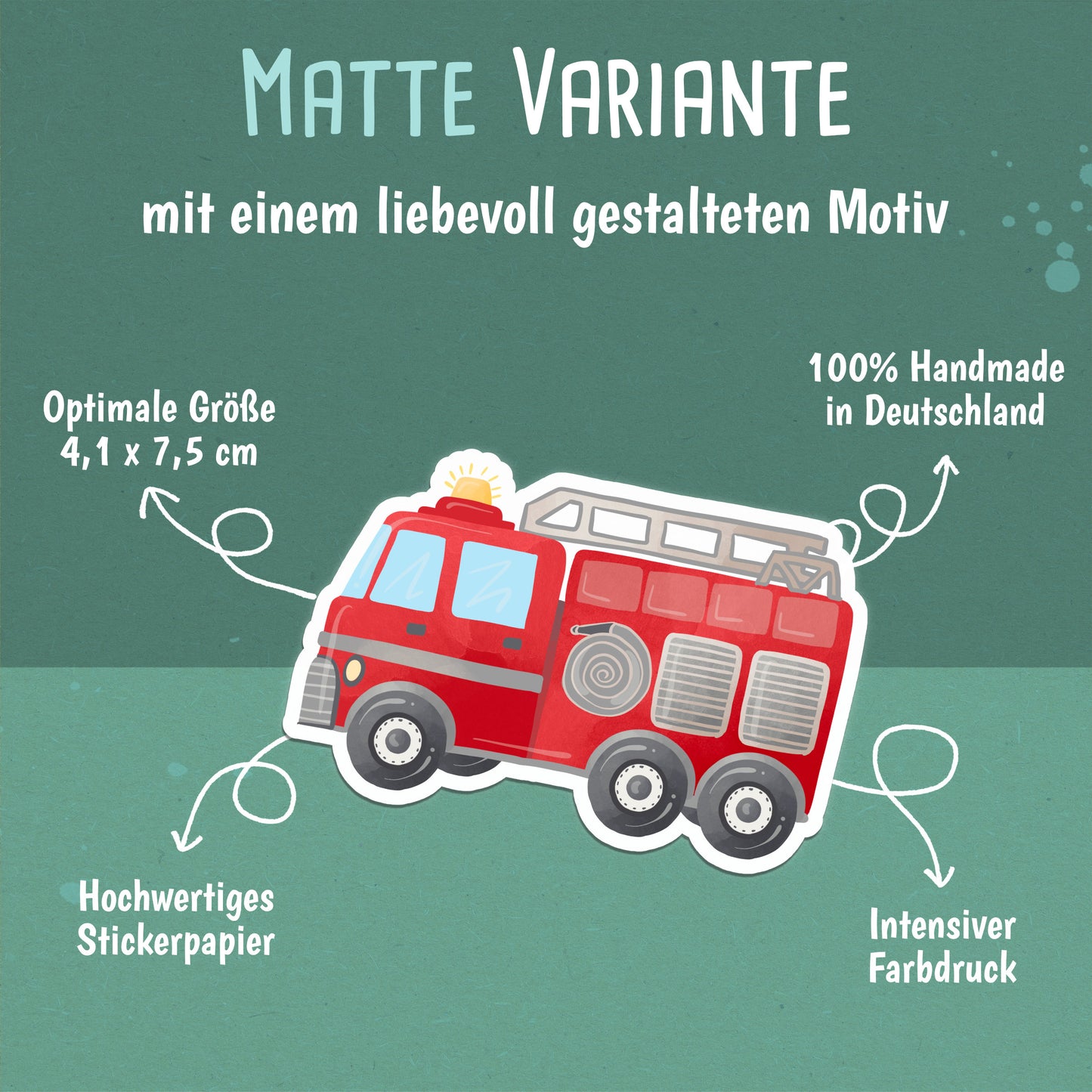 Feuerwehrauto Sticker