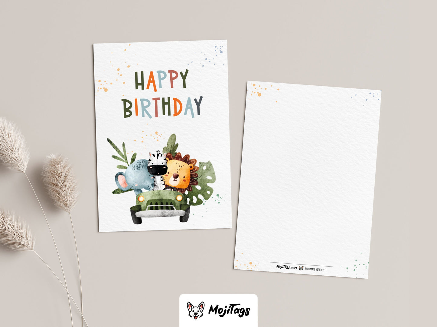 Safari Geburtstagskarte – Happy Birthday