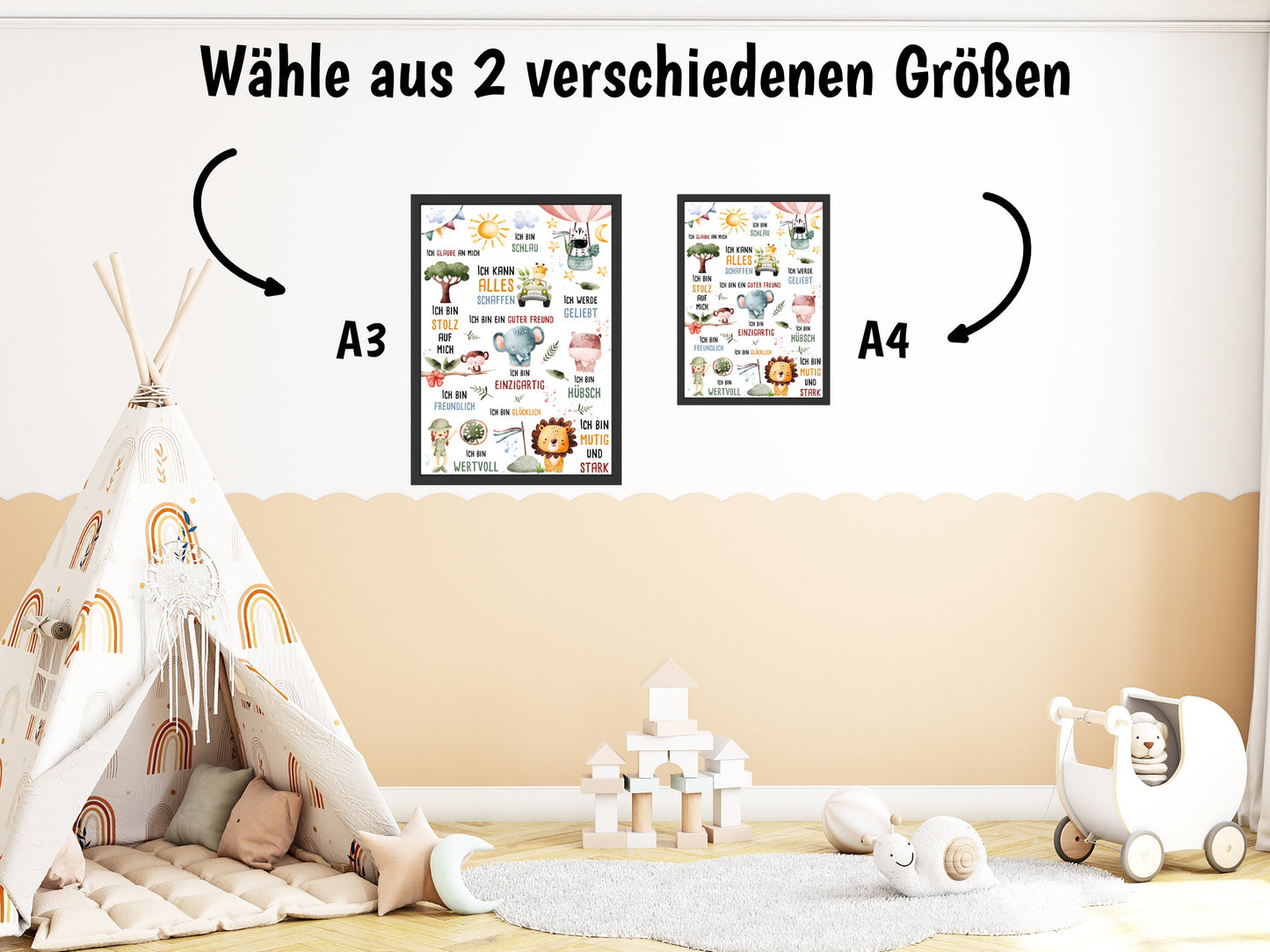 Safari Affirmationsposter