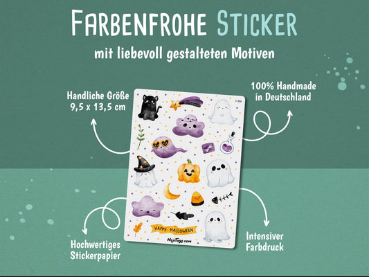 Halloween Stickerbogen