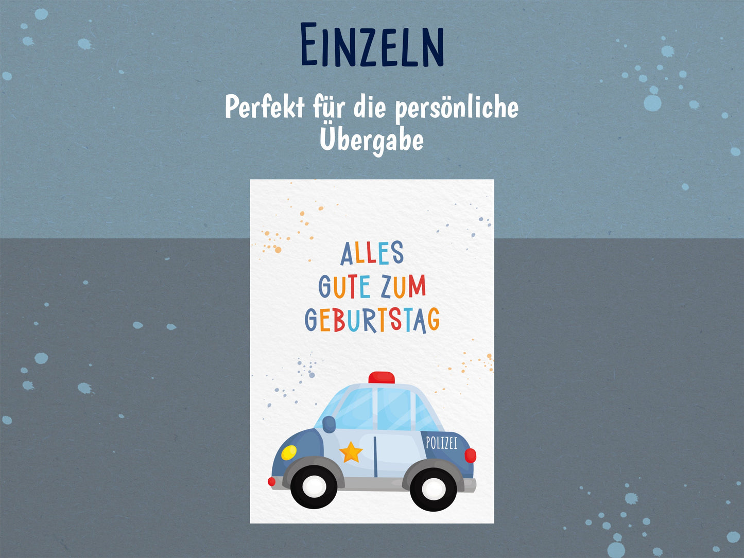 Polizei Geburtstagskarte