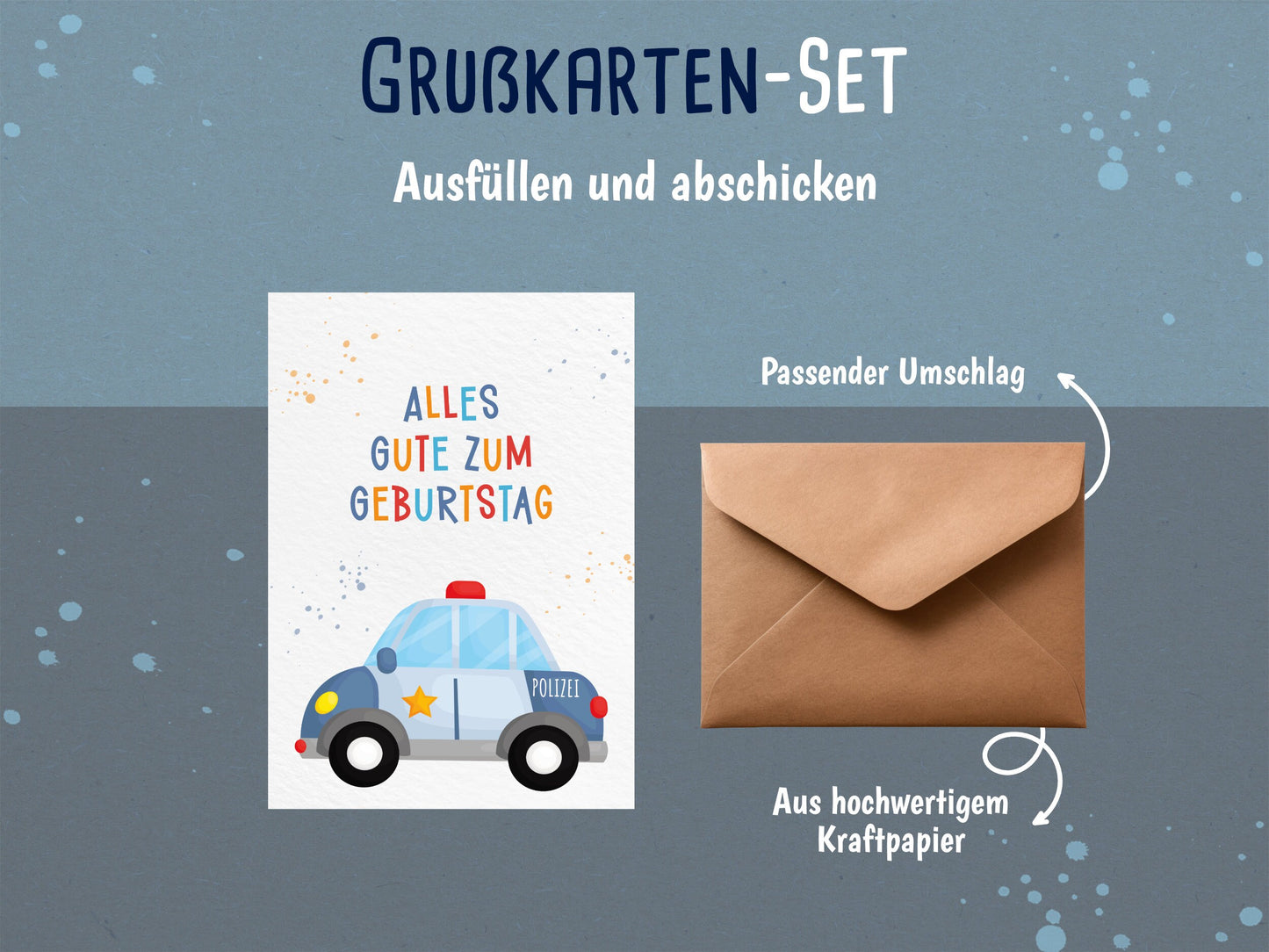 Polizei Geburtstagskarte