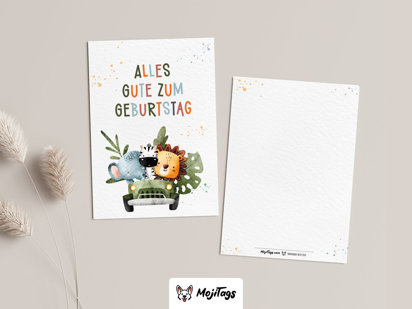Safari Geburtstagskarte - Alles gute zum Geburtstag