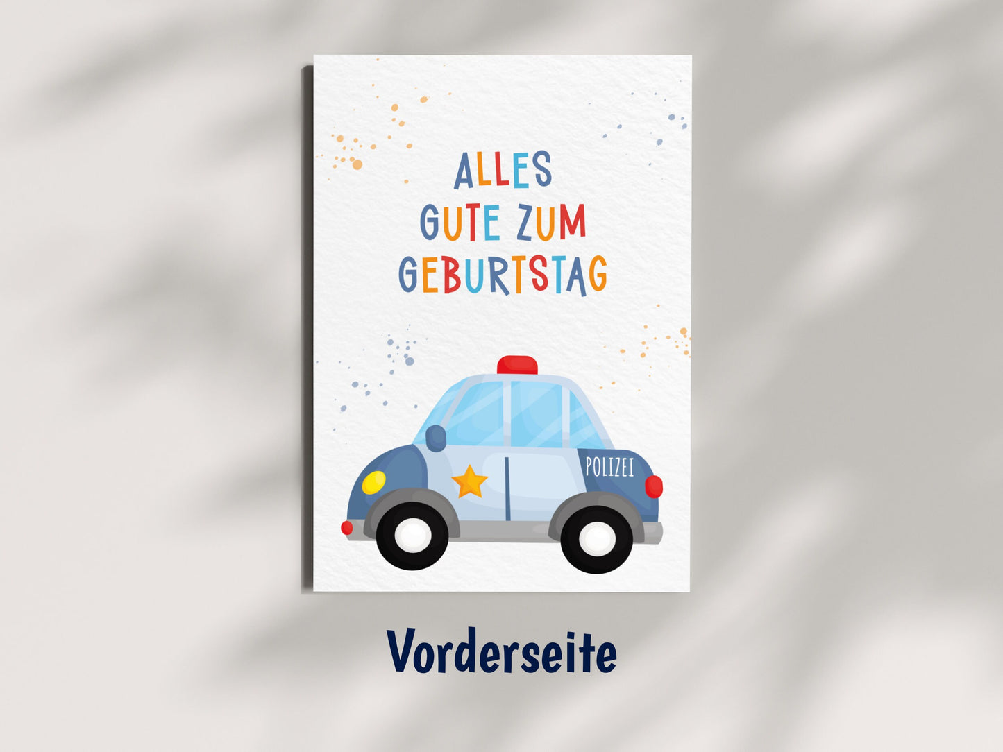 Polizei Geburtstagskarte