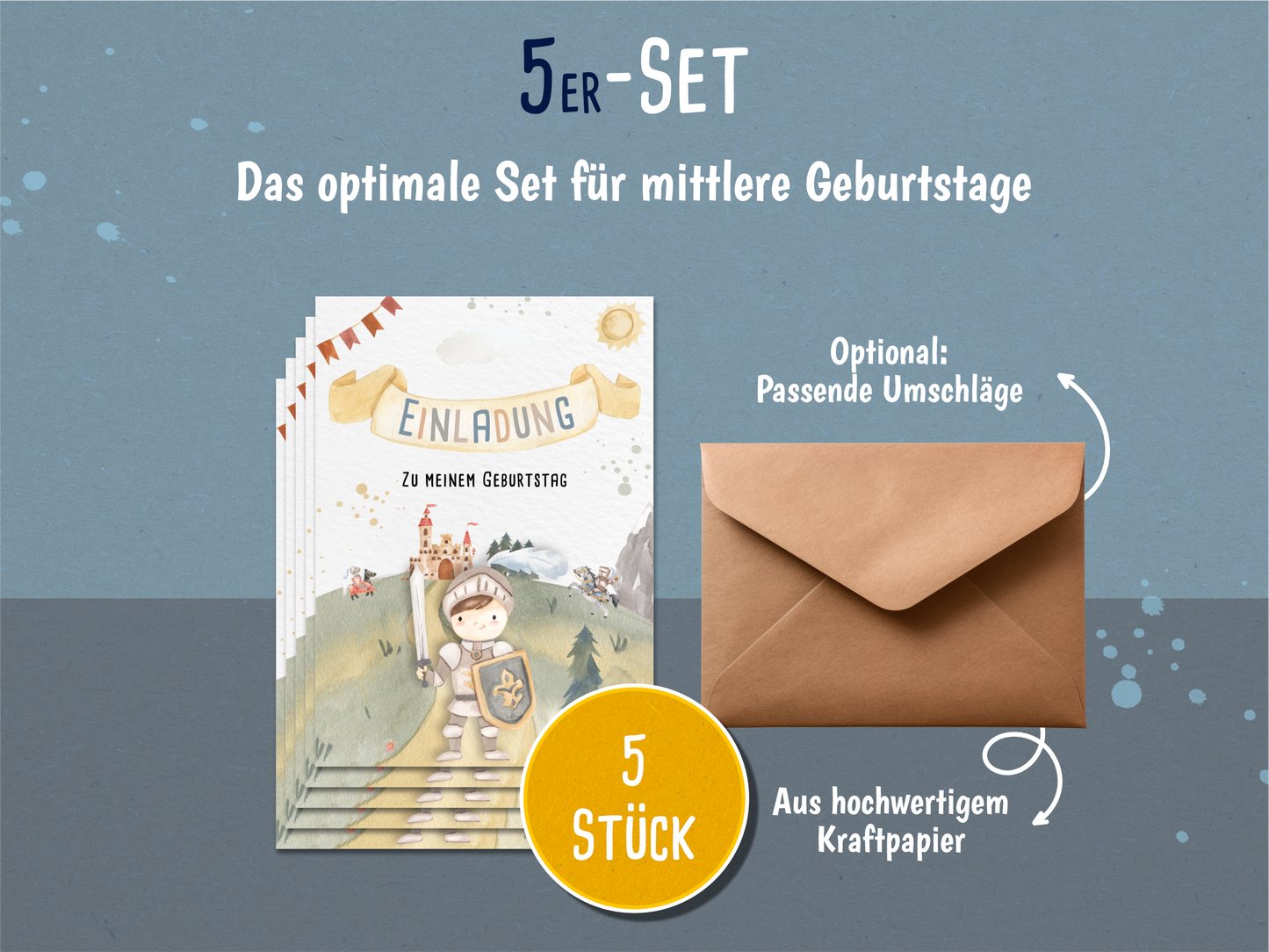 Ritter Einladungskarten