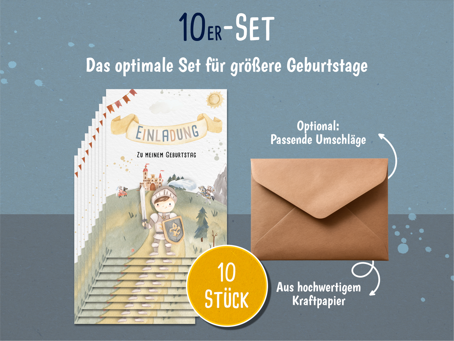 Ritter Einladungskarten