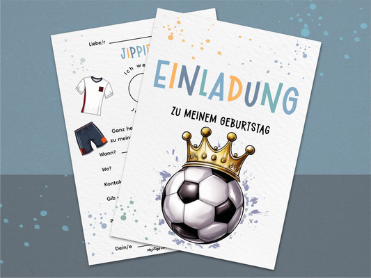 Fußball Einladung