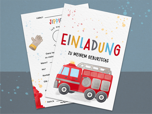 Feuerwehr Einladung