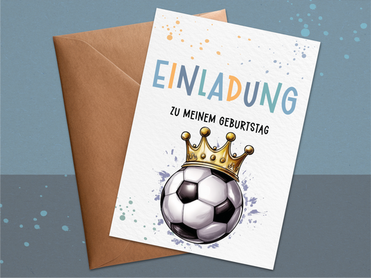 Fußball Einladung