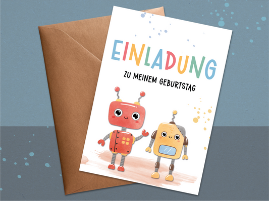 Roboter Einladung
