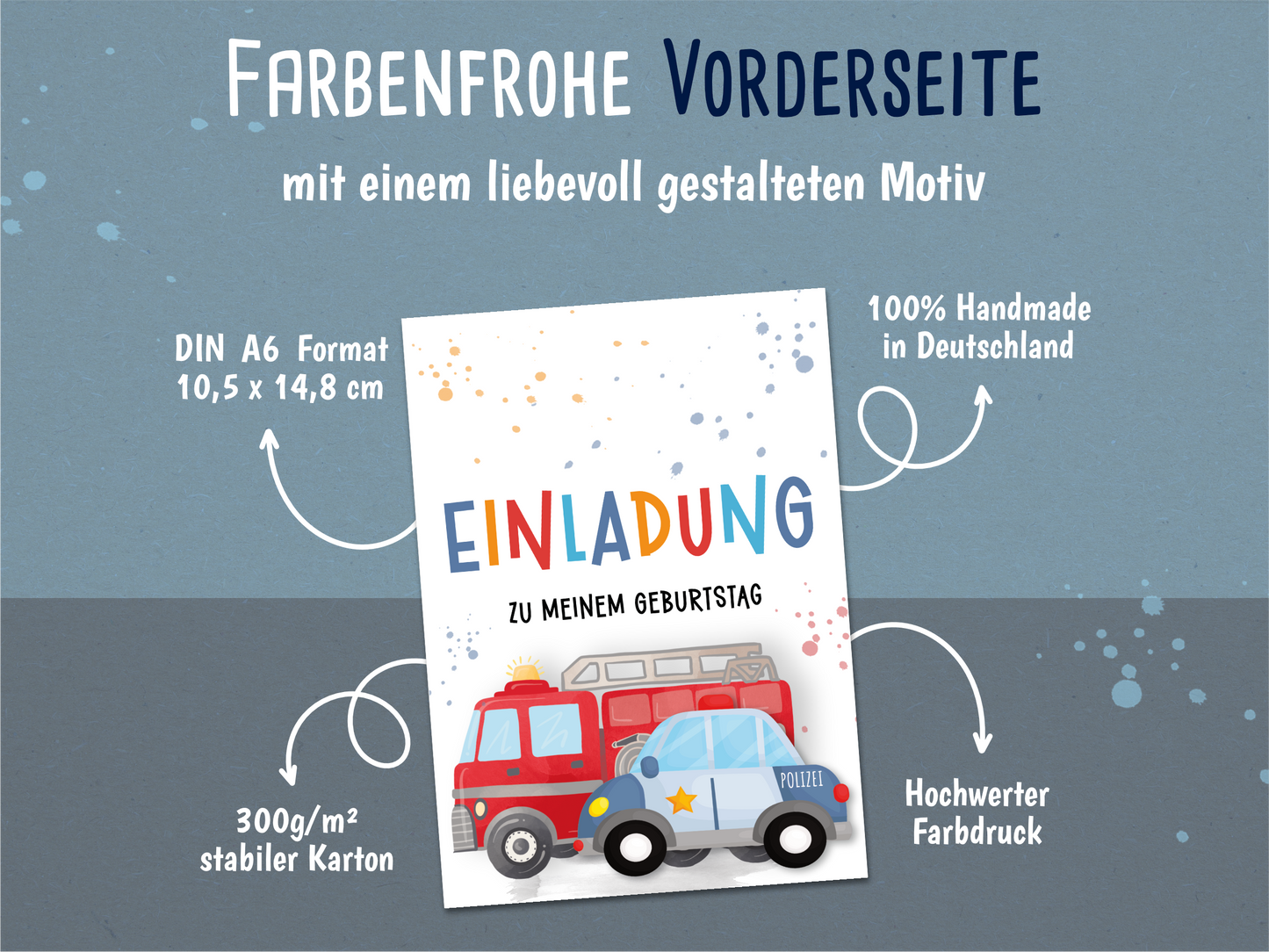 Polizei & Feuerwehr Einladung