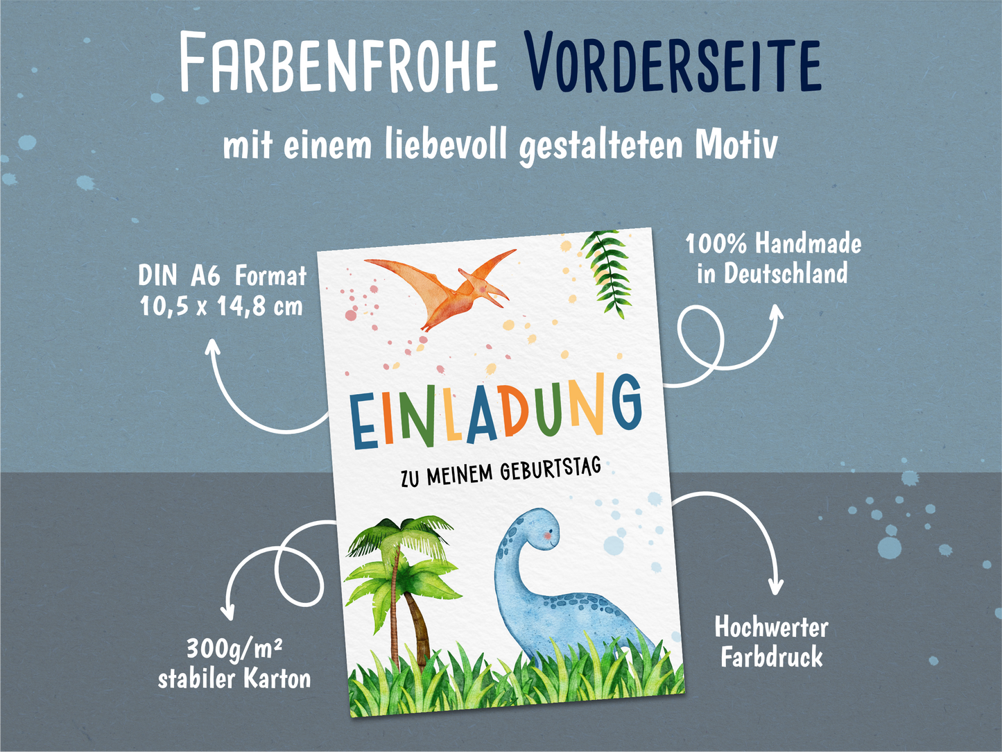 Dinosaurier Einladung