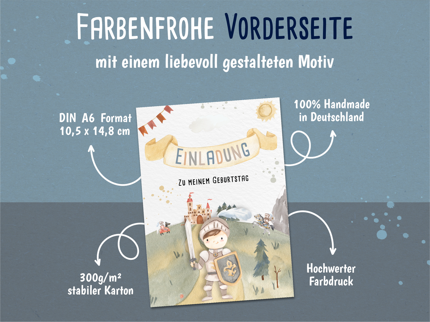 Ritter Einladungskarten