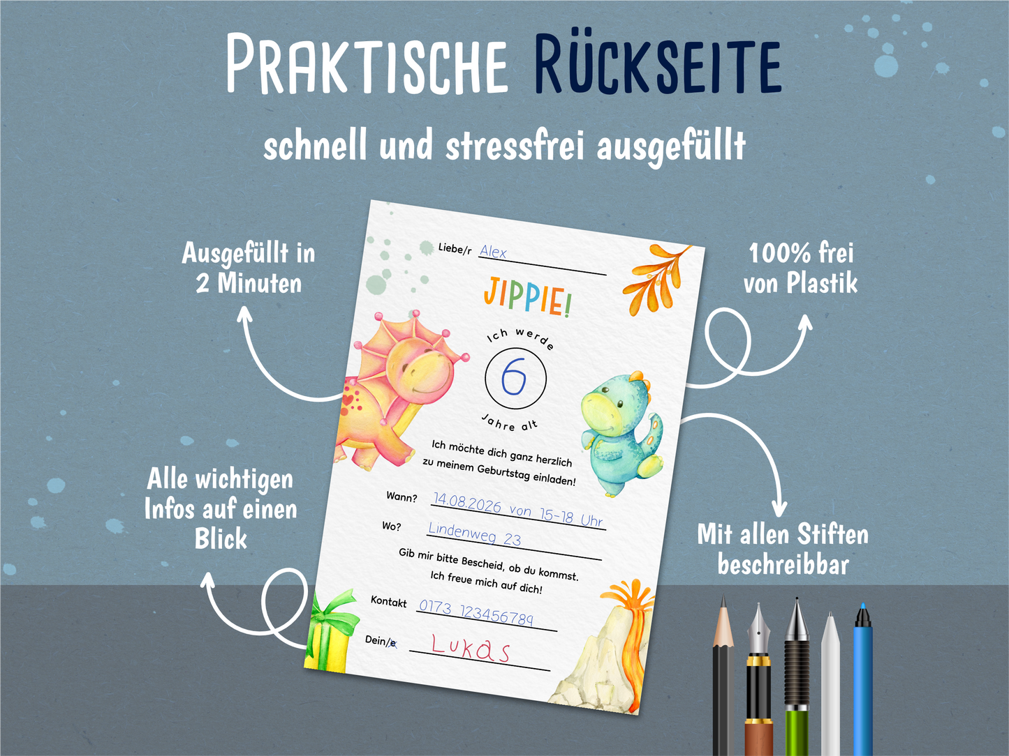 Dino Einladung