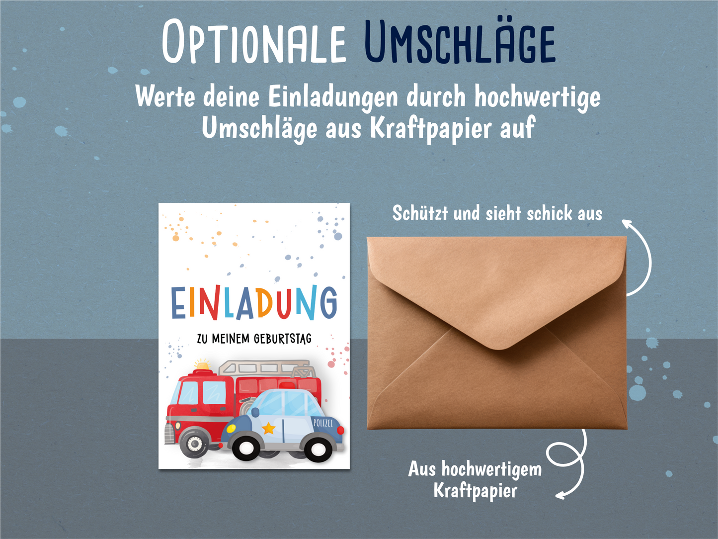 Polizei & Feuerwehr Einladung