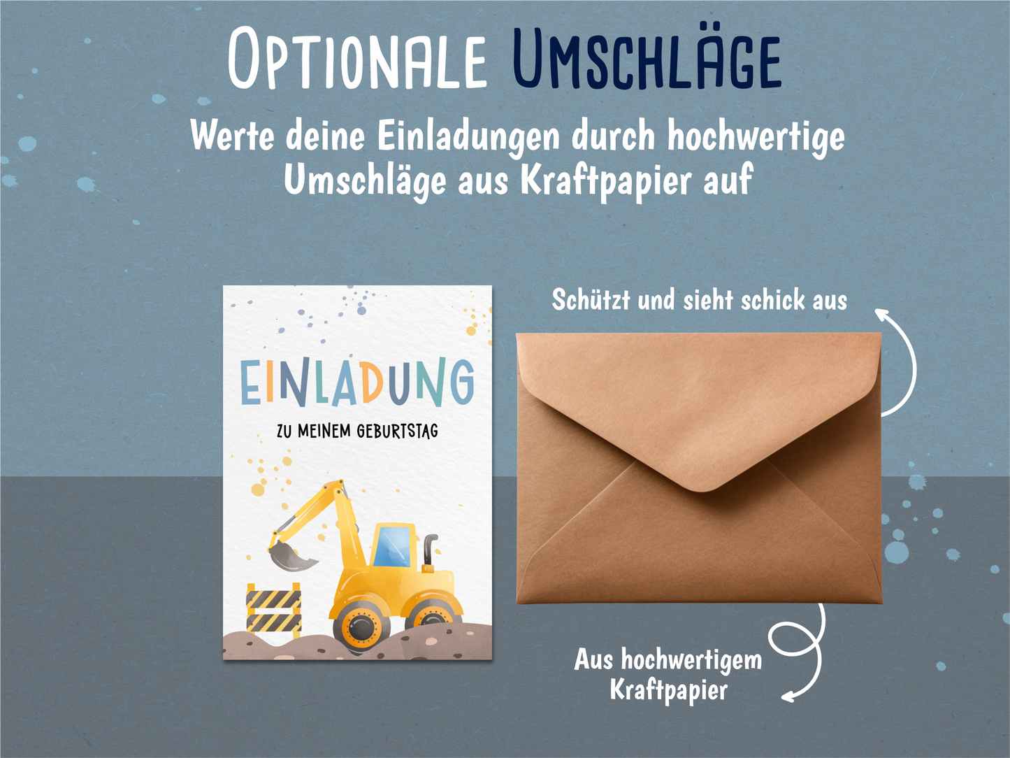 Bagger Einladung
