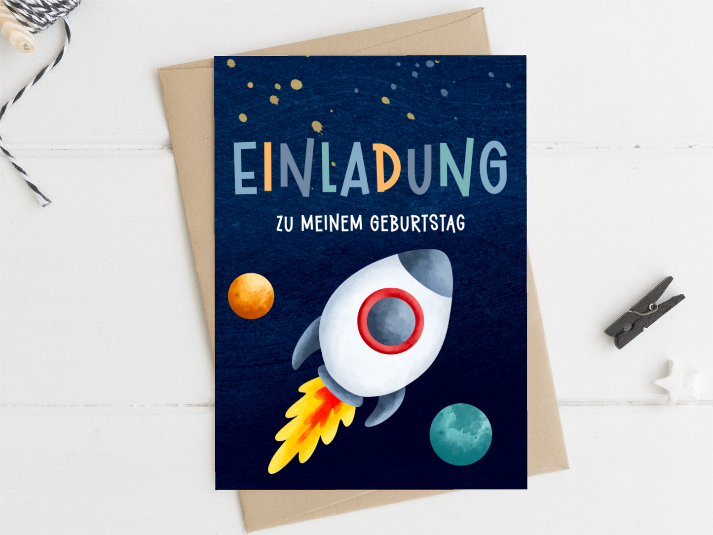Raketen Einladung