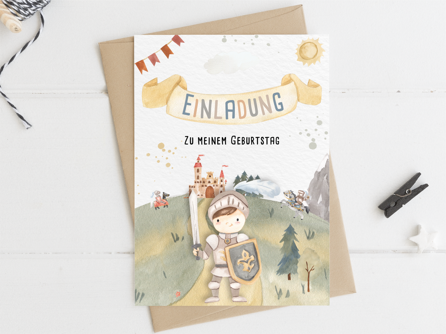 Ritter Einladungskarten