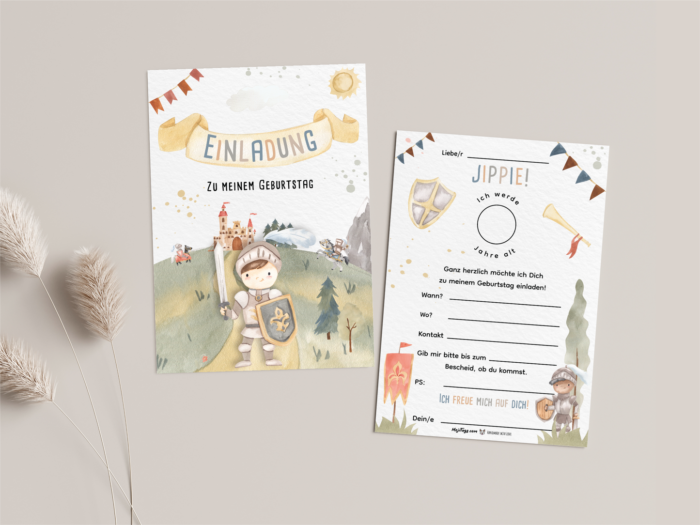 Ritter Einladungskarten