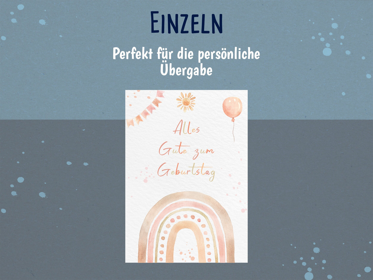 Regenbogen Boho Grußkarte