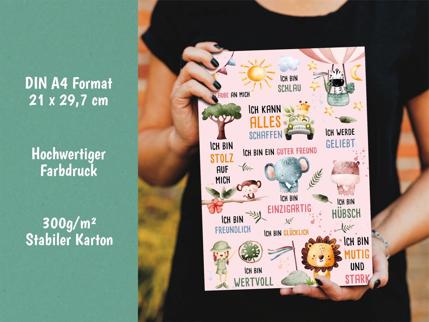 Safari Affirmationsposter