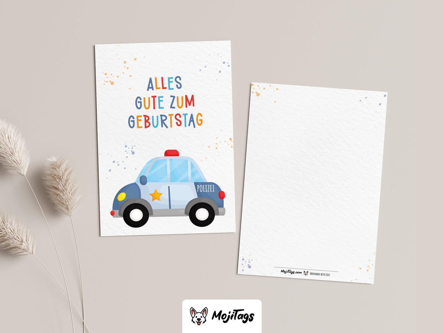 Polizei Geburtstagskarte