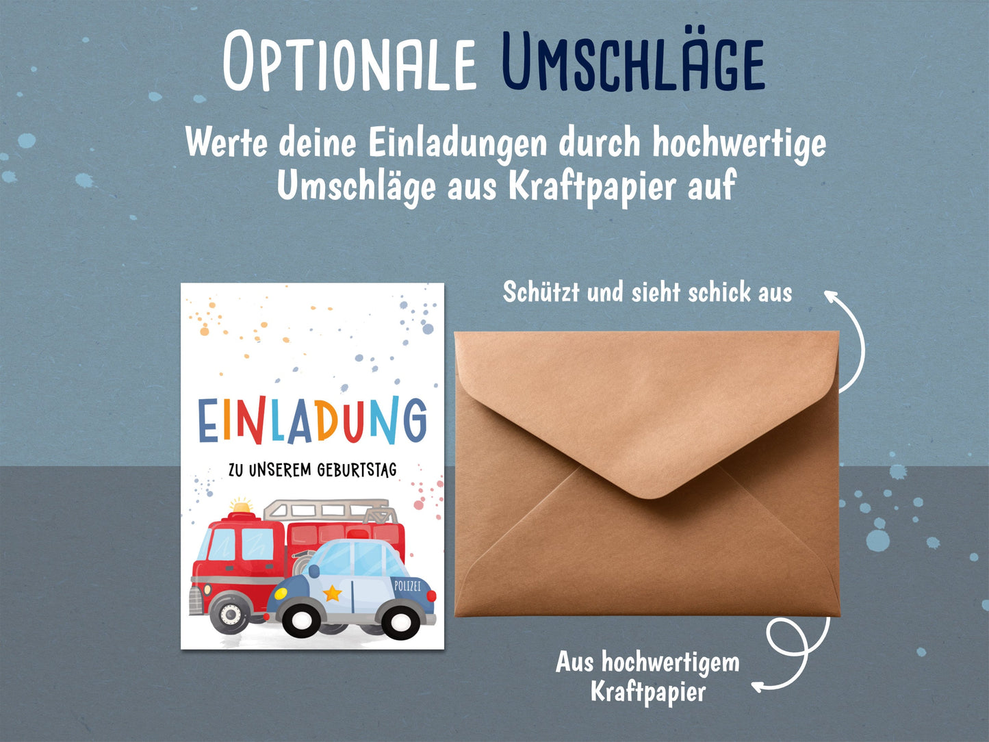 Einladung Zwillinge – Polizei & Feuerwehr