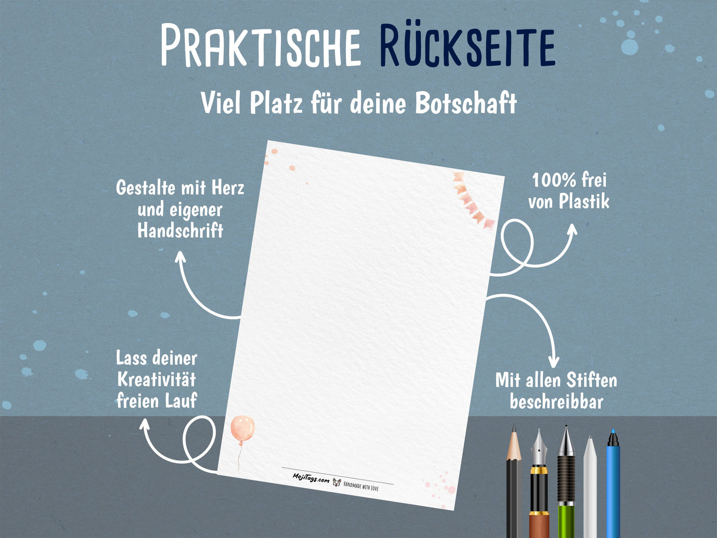 Regenbogen Boho Grußkarte