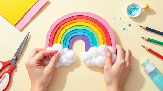 Regenbogen einladung basteln leicht gemacht