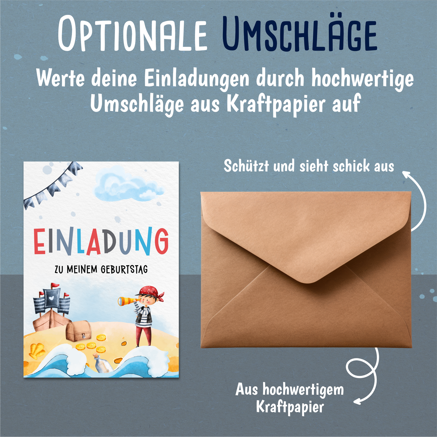 Piraten Einladungskarten Kindergeburtstag