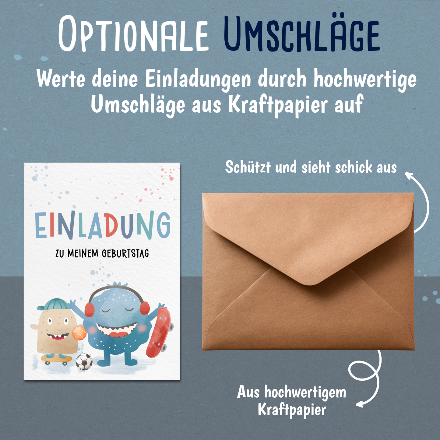 Monster Einladungskarten Kindergeburtstag