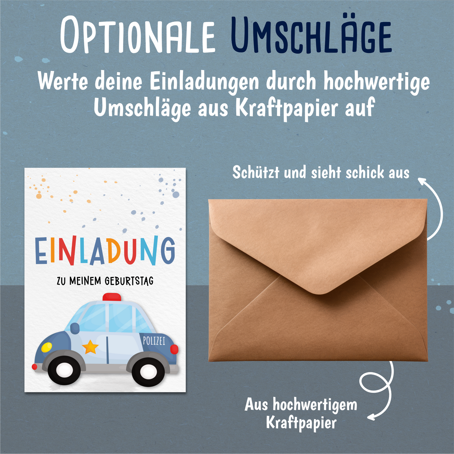 Polizei Einladungskarten Kindergeburtstag