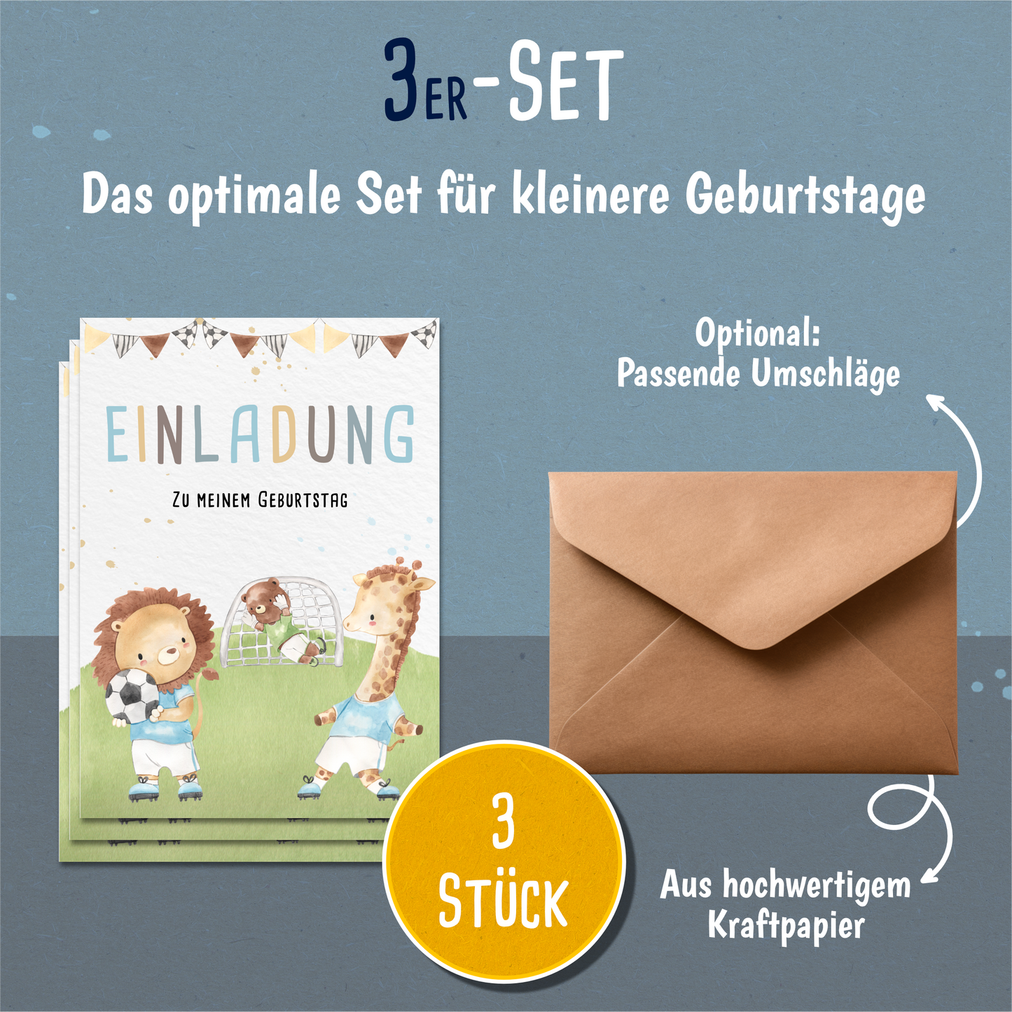 Fußball Einladungskarten Kindergeburtstag