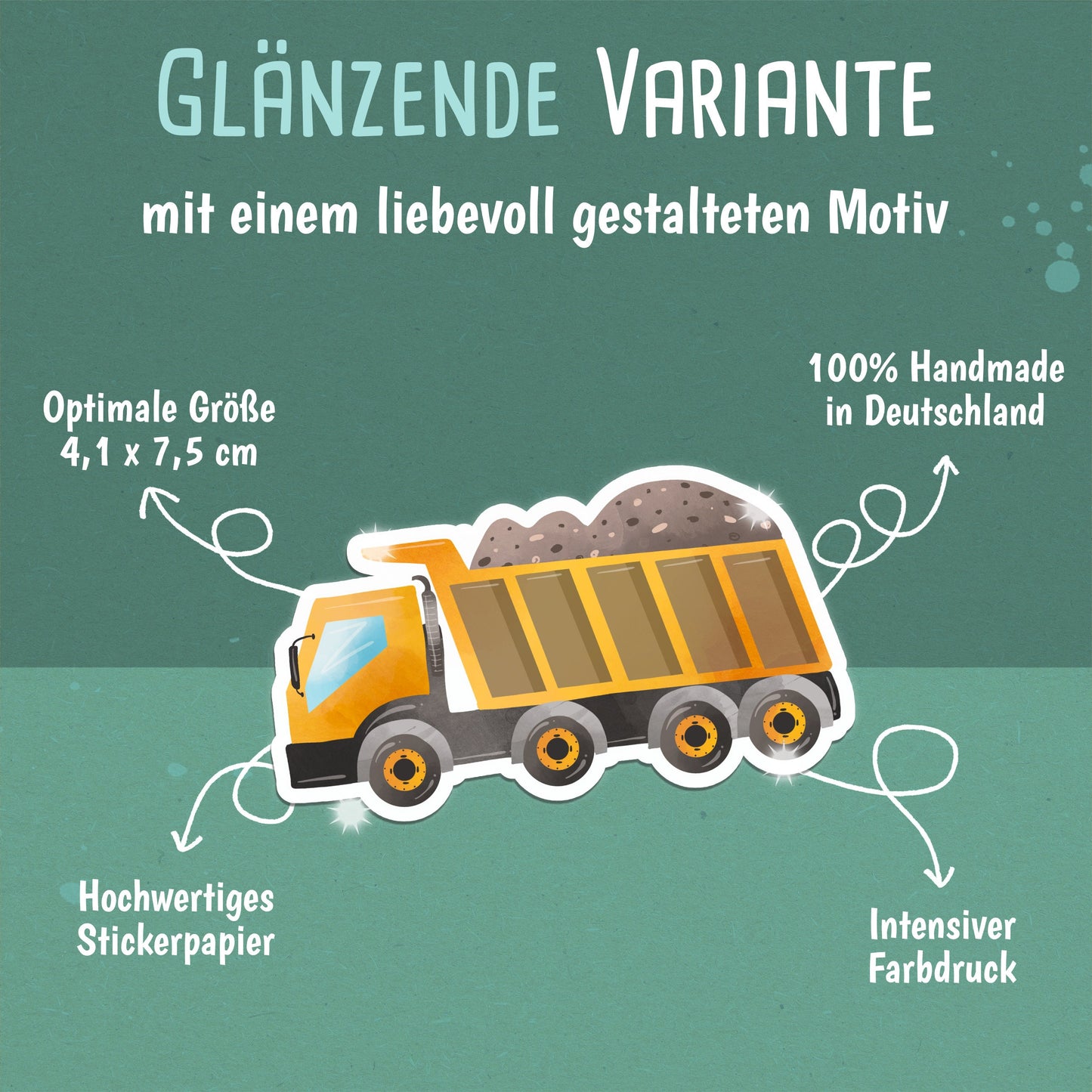 Lastwagen Sticker