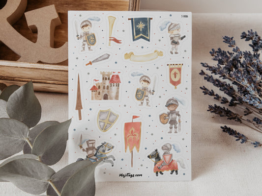 Ritter Stickerbogen
