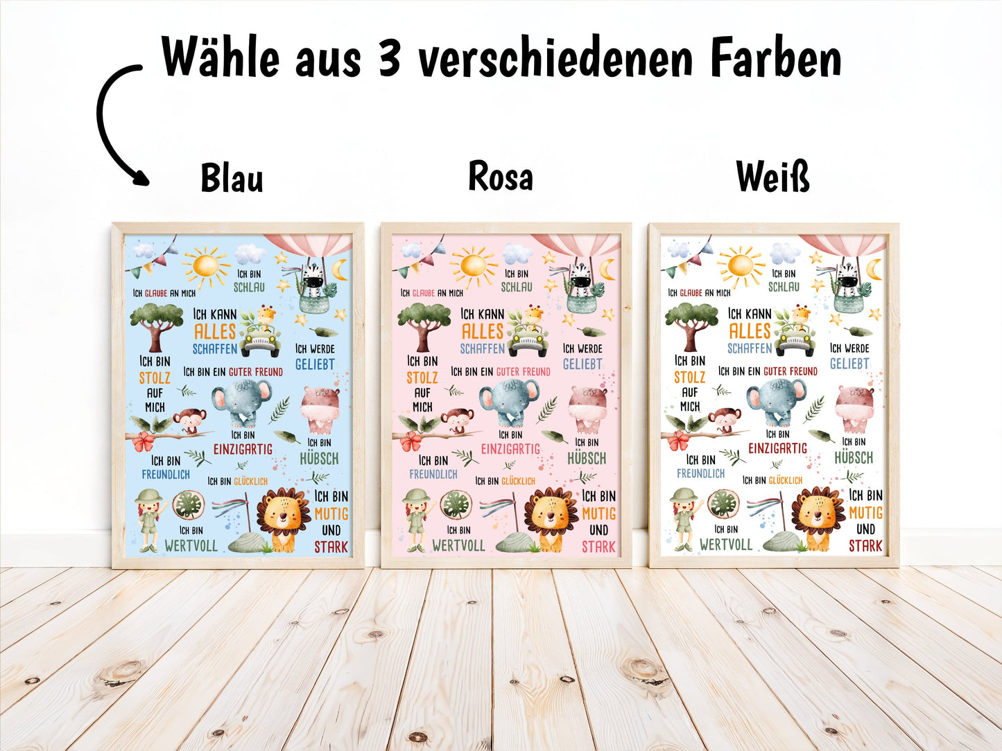 Safari Affirmationsposter