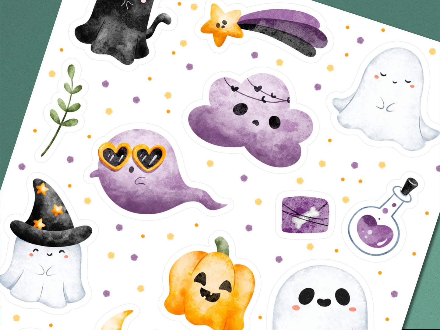 Halloween Stickerbogen
