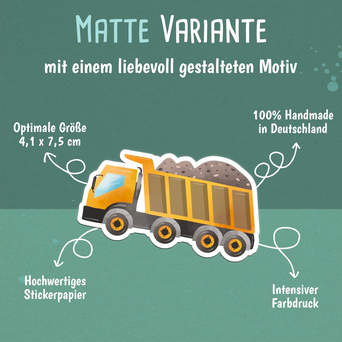 Lastwagen Sticker