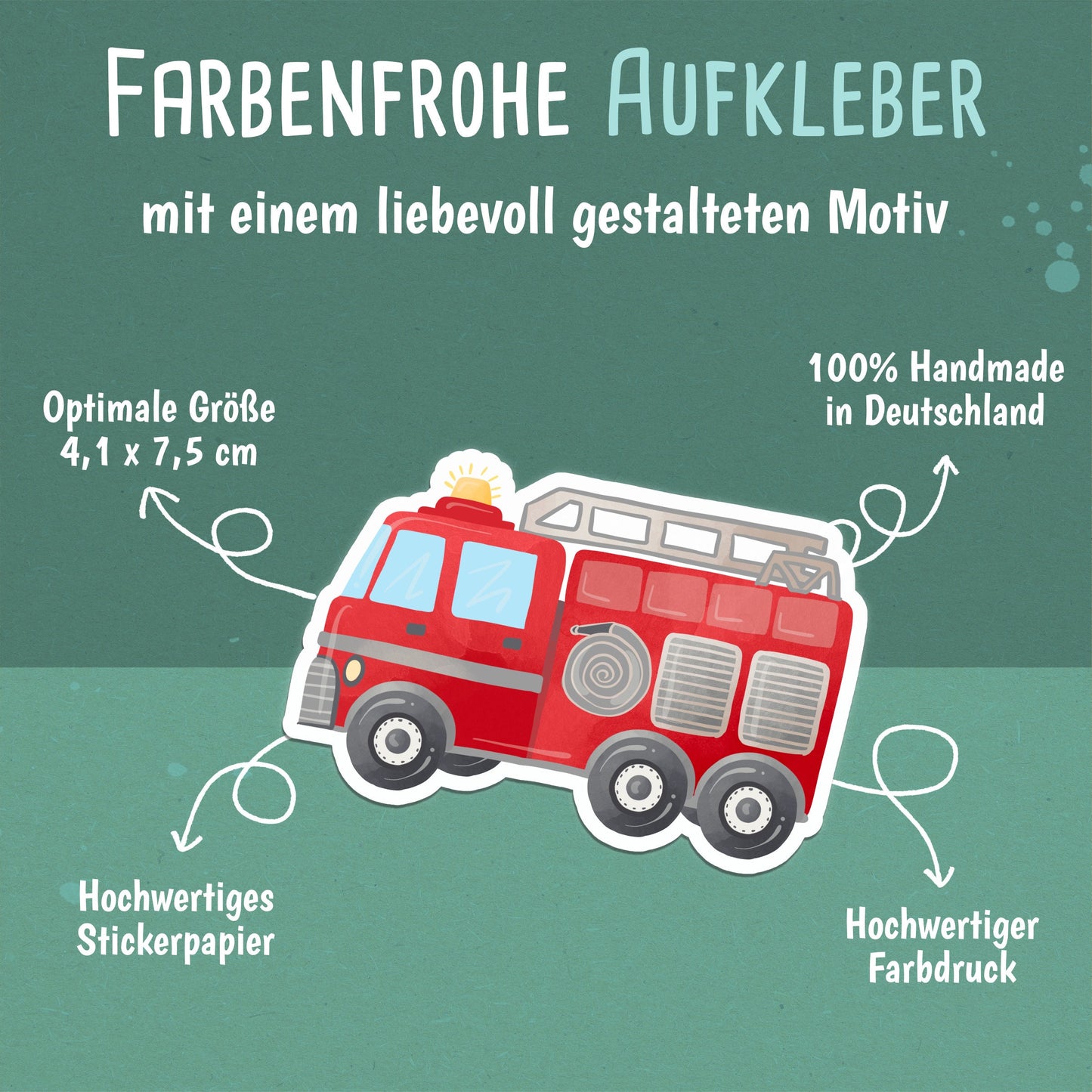 Feuerwehrauto Sticker