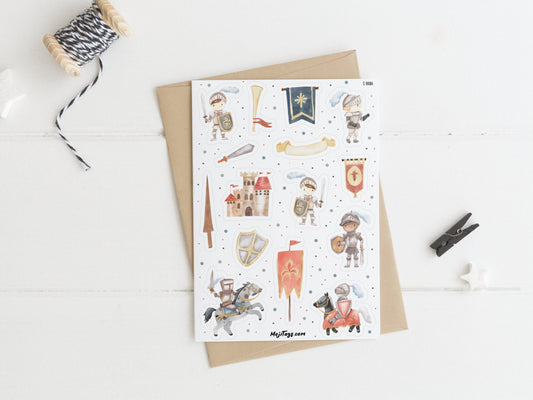 Ritter Stickerbogen