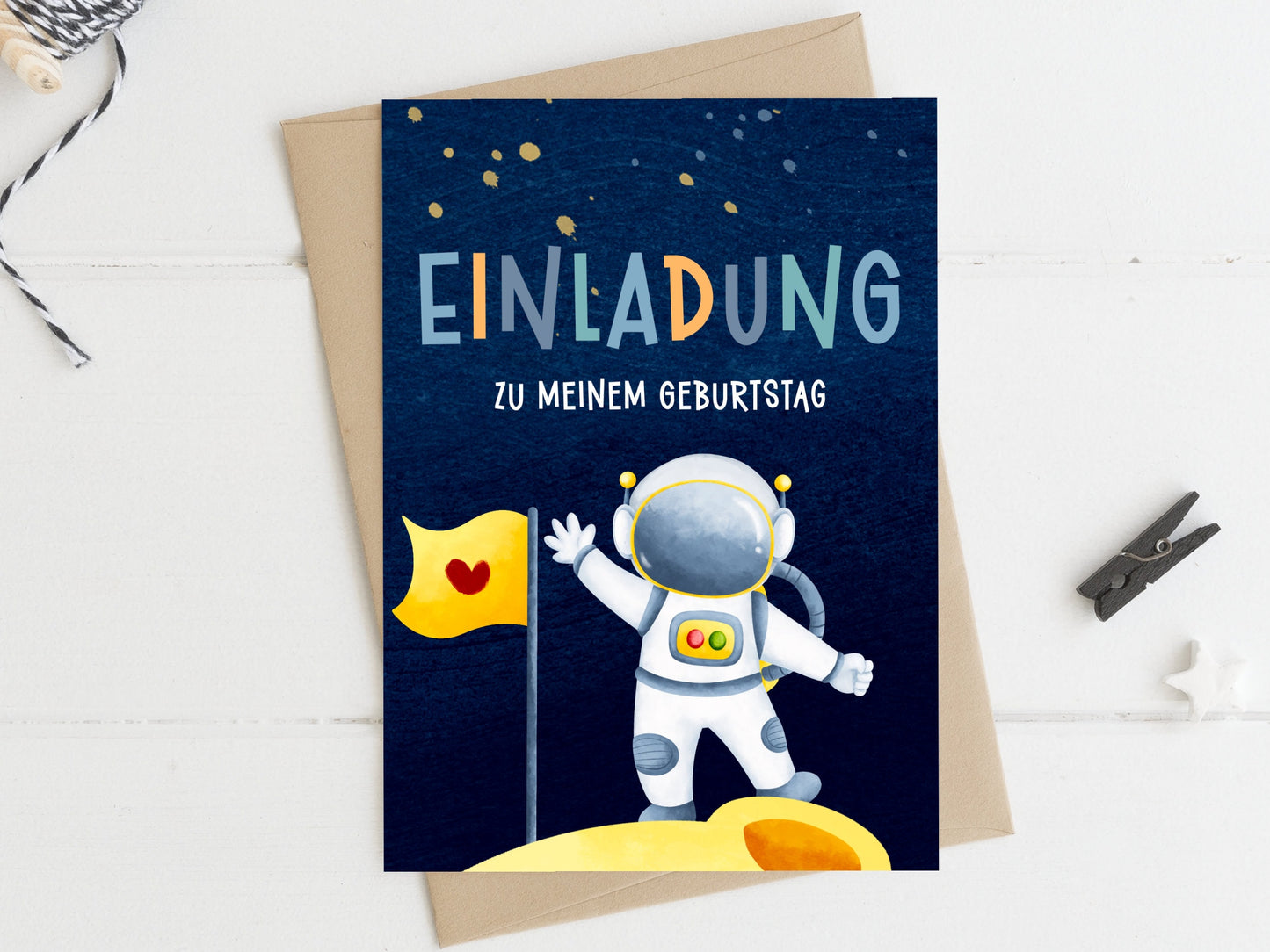 Astronaut Einladung