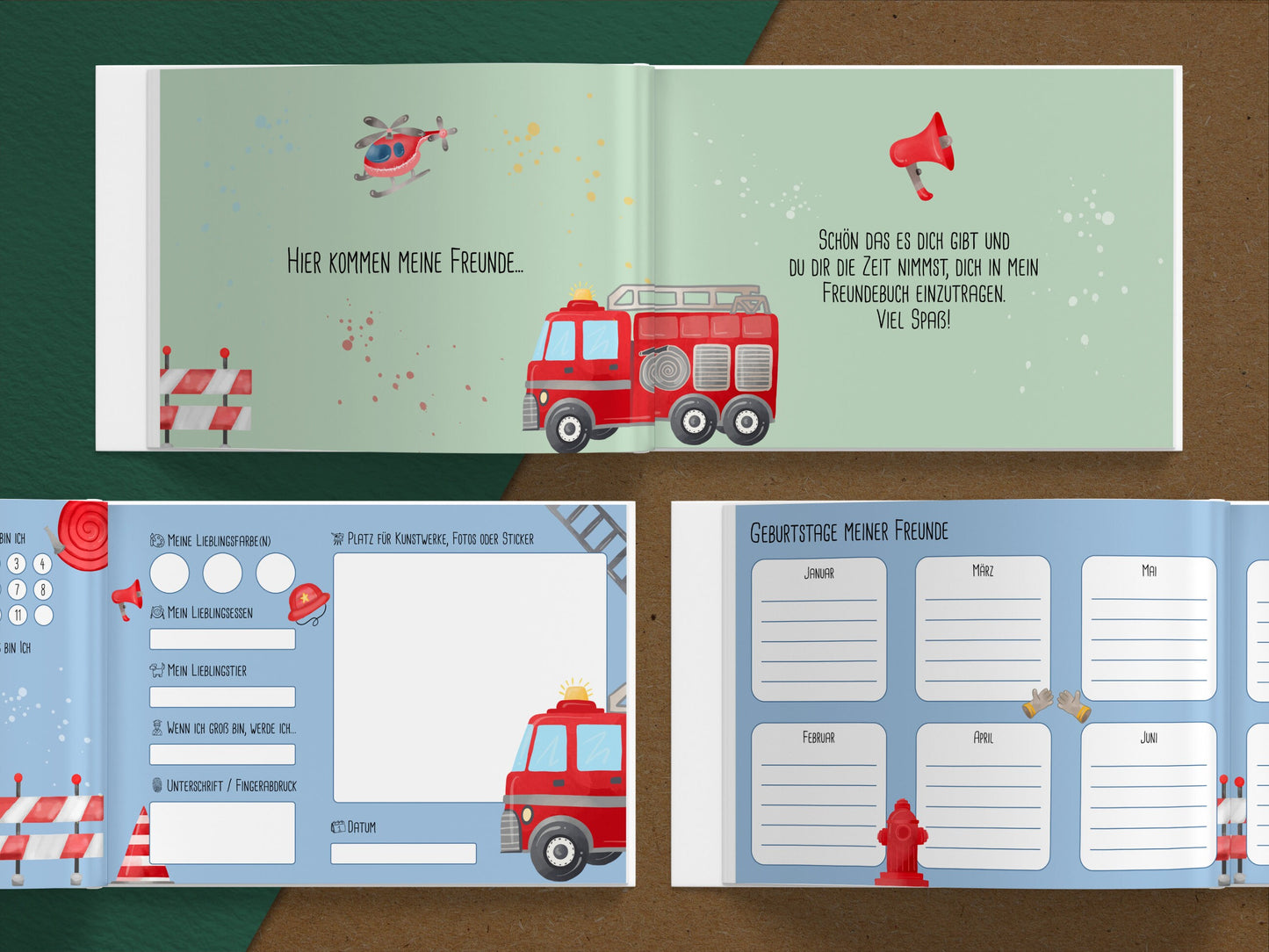 Feuerwehr Freundebuch