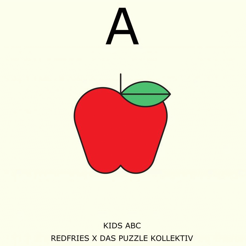 Kinder ABC Rahmenpuzzle – 40 Teile | Redfries Design