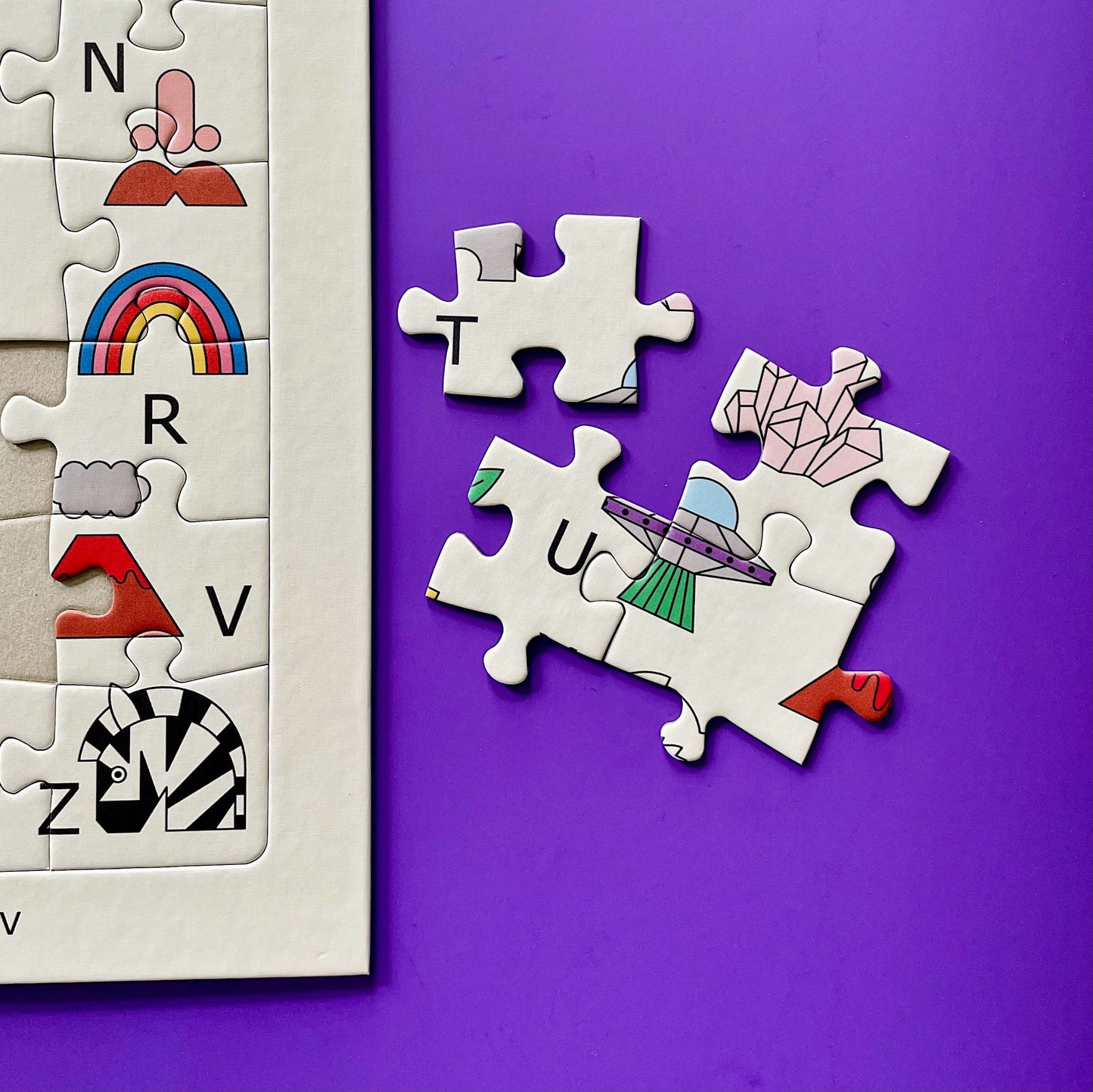 Kinder ABC Rahmenpuzzle – 40 Teile | Redfries Design