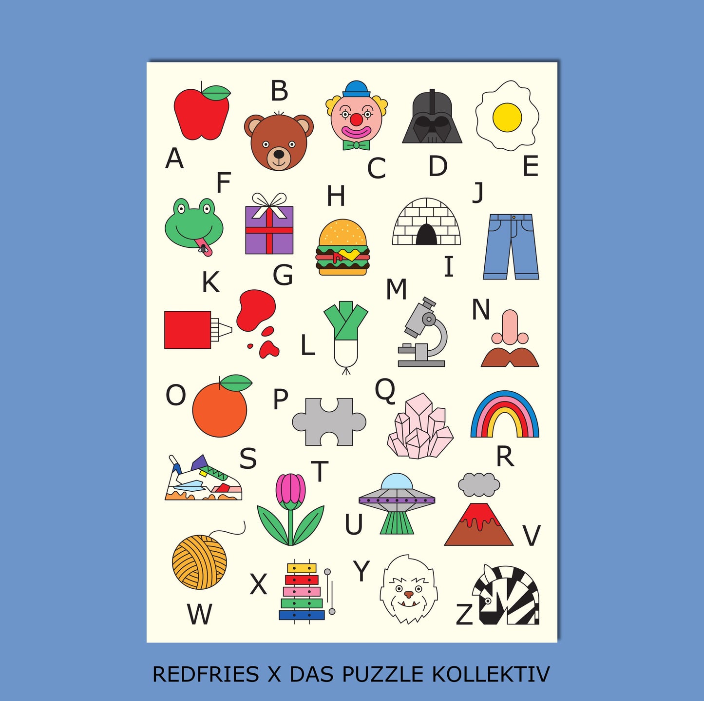Kinder ABC Puzzle – 100 Teile | Redfries Design