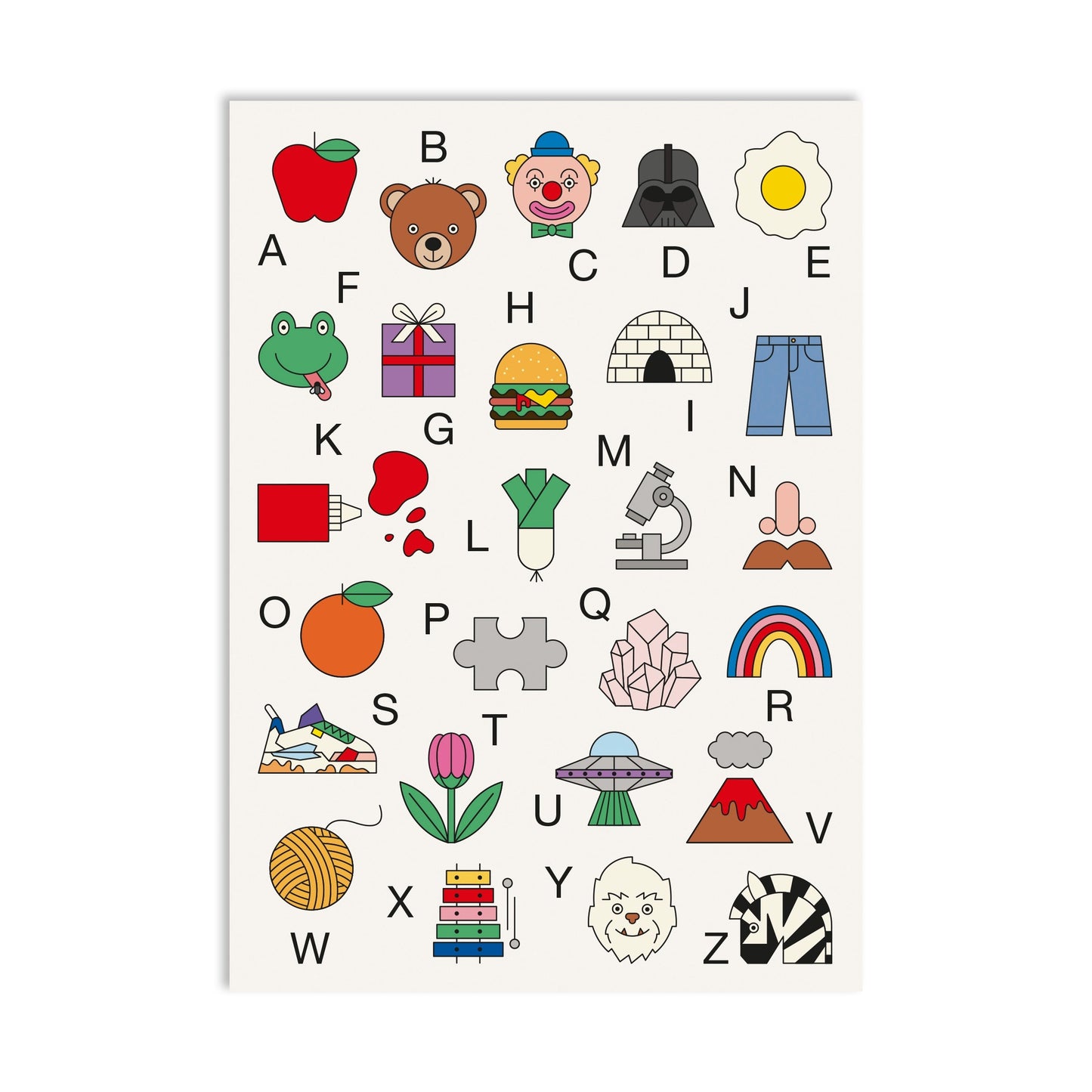 Kinder ABC Puzzle – 100 Teile | Redfries Design