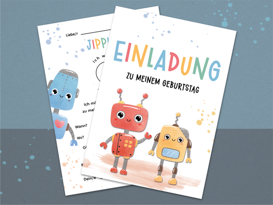 Roboter Einladung