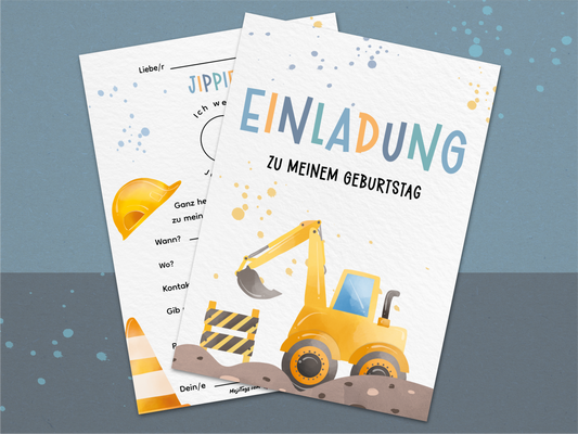 Bagger Einladung