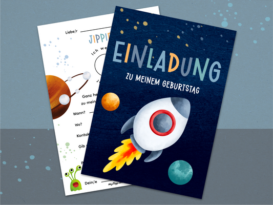 Raketen Einladung