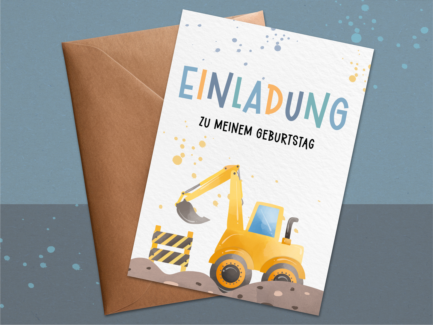 Bagger Einladung